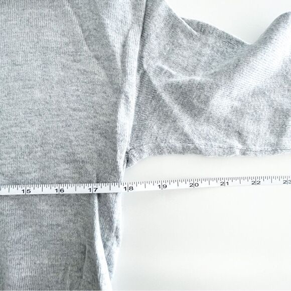 RW&CO. Sweater Fine Knit Tunic Crew Neck Gray Side Slits 7" Women's XS - Picture 5 of 8